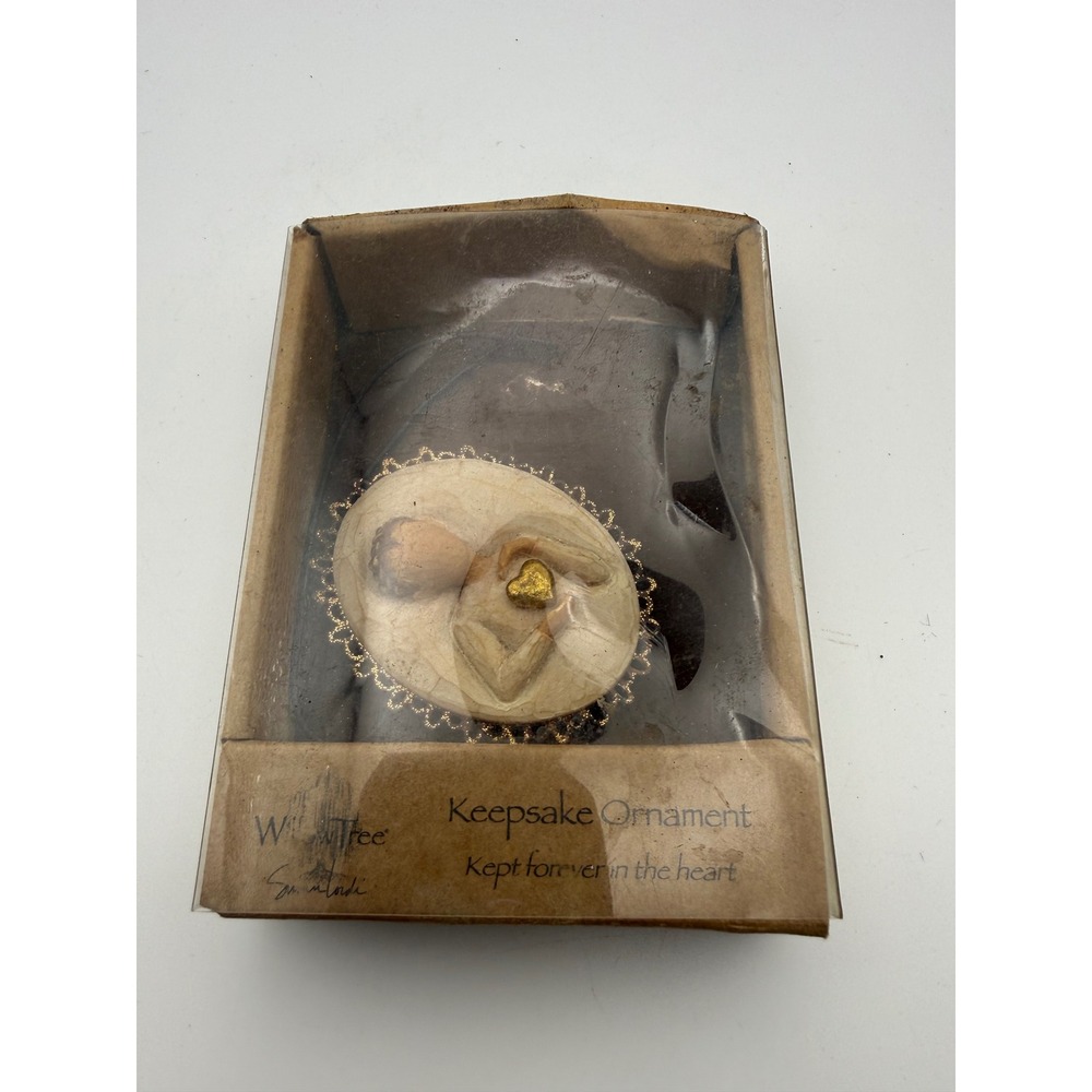 Willow Tree Kept Forever In The Heart Keepsake Ornament Susan Lordi Gold Heart